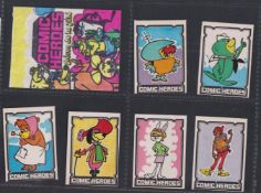 Trade cards, Monty Gum, Comic Heroes from the TV (set 100 cards plus paper wrapper) (cards vg