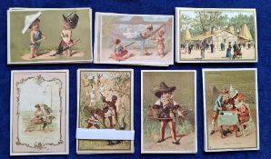 Trade cards, France, Au Bon Marche approx. 50 early trade cards (many similar style to Liebig)