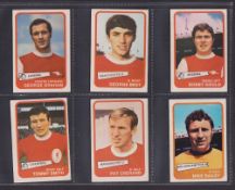 Trade cards, A&BC Gum, Footballers (Yellow, 1-54 and 55-101), 2 sets (101 cards) (gd)