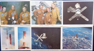 Space, NASA Skylab 1970s photo packs, educational posters and booklets. Some duplication (gen gd)