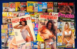 Glamour magazines, a collection of approx. 50 adult glamour magazines, 1980's onwards, various