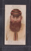 Cigarette cards, Wills, Cricketers 1901, no 29 W G Grace, type card (slight mark on back, near gd)