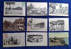 Postcards, Madagascar, 78 cards mainly views, many better noted including many Tananarive,