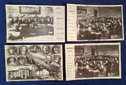 Postcards, Social History, 17 cards from the 1925 Locarno Peace Conference, 6 RP cards showing the