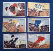 Postcards, Sport, Horse Racing, Popular Racing Colours (set 6 cards) published by Raphael Tuck (