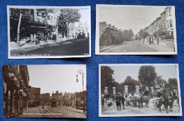 Postcards, London Suburbs, 15 cards Royal Visit to Woolwich (4), The Village Old Charlton (2),