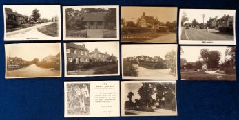 Postcards, Berkshire, Woodley, 9 cards to include Woodley School, Woodley Green (3) Western