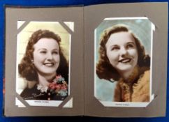 Postcards, Cinema, a small album 'My Favourite Film Star Photos' housing 57 coloured postcards by