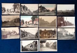 Postcards, Berkshire, Theale, 14 cards, RPs and printed to show Englefield Auxiliary Hospital,