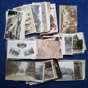 Postcards, Bedfordshire, 52 cards of Bedford including Great Flood 1908 RP's (2), Highland Troops in