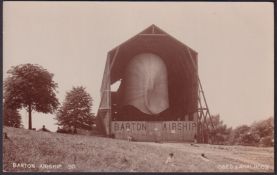 Postcards, London, Two cards of the Barton Airship built by Dr FA Barton at Alexandra Palace,