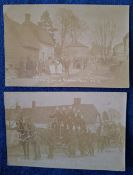 Postcards, Essex, Debden, 6 cards all RP's, 2 Street Scenes, & 4 cards covering Fire; Bishops