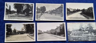 Postcards, Surrey, Horsell (near Woking), 32 cards, many better noted including many RP's