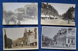 Postcards, London Suburbs, 18 cards all RP's of Streatham including Streatham Hill (2), Northside