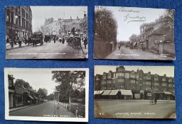 Postcards, London, 40 cards, some RP's including Palewell Park Sheen, Castelnau Barnes, Barnes