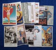 Postcards, Advertising / misc., 17 cards mainly overseas selection including San Francisco 1915