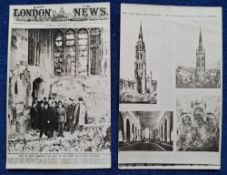 Postcards, West Midlands, Coventry, 7 RP cards showing the Extensive War Damage following the Air