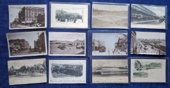 Postcards, South Africa, Johannesburg, approx. 170 cards RPs, printed and a few artist drawn to