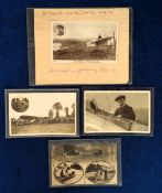 Postcards, Early Aviation, Henri Salmet, 4 cards to comprise 'The Daily Mail Aeroplane Tour 1913 M