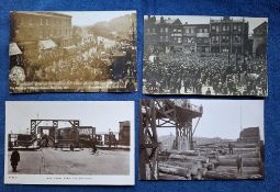 Postcards, London Suburbs, 13 cards, all RP, Beresford Square, Free Ferry Approach, Woolwich,