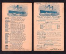 Postcards, Shipping, White Star Line 7 postcards, blue printed fronts, all different, showing