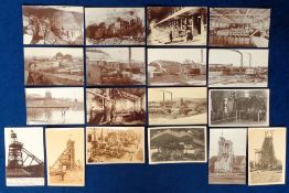Postcards, Gold Mining South Africa, 18 cards to include Jumpers Deep, Ferriera Deep, Rose Deep,