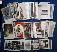Postcards, Postcard interest, 80 cards, 60 of which are mainly postcard sized cards issued by a wide