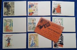 Postcards, Advertising, 9 Advertising Postcards, reproduced from posters, French including Supreme