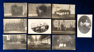 Postcards Military, 53rd Battalion Rifle Brigade (Posh Boys), 10 cards showing the Transport Section