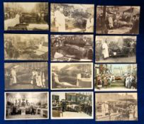Postcards, Social History, Ox Roasting and Pig Roasting Stratford on Avon and Chipping Norton Mop