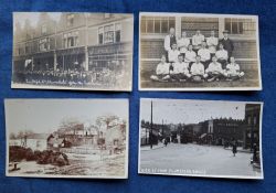 Postcards, London Suburbs, 15 cards, all RP's including Sherbert Rd Forest Gate, Windsor Rd Forest