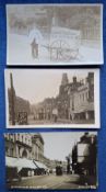 Postcards, London Suburbs, 15 cards all RP's of Streatham High Rd, all different many showing rows