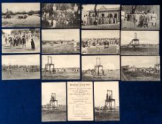 Postcards, Egypt, 1906 Denishwai Executions of the murderers of Capt. Seymour Clarke Bull of the 6th