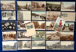 Postcards, Ireland, 100+ cards to include High Street, Rail Station, Quay Road and Smithy in Antrim,