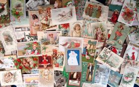 Postcards, Greetings, approx. 600 cards to include Christmas, New Year, Aunt, Cousin, Daughter