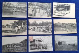 Postcards, Madagascar, 54 cards including many interesting Social History cards, noted are Firing
