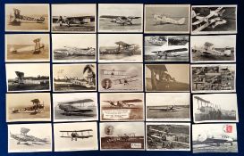Postcards, Early Flight, 32 cards to include several showing planes from the 'Surrey Flying