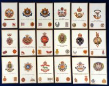 Postcards, Military Badges, 48 Gale & Polden Regimental Badges cards (+2 from 'The Field') (gen gd)