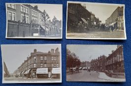 Postcards, London Suburbs, 20 cards all RP, including New Kings Rd Hurlingham, several Fulham