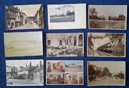 Postcards, Essex, Saffron Walden, 22 cards including High St RP, Abbey Farm Audley End RP, The
