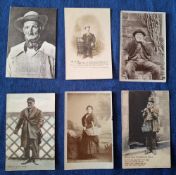 Postcards, Social History, 32 cards including Dwarves, Elderly Personalities, Hermits etc, many