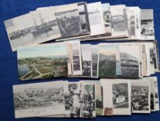 Postcards, Crete, 90 cards, mainly Topographical including Galata, Rethymno, Pont de Gazi, Arkhanes,