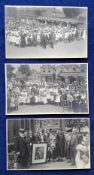 Postcards, Richmond Surrey, 3 RP's of the Empire Day Celebrations Darell Road 1918. Good Animation
