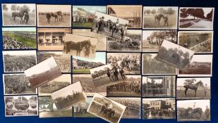 Postcards, Horse Racing at Doncaster, 37 cards to include Stolen Kiss and Americus Girl winners of