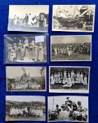 Postcards, Social History, May Day Carnivals & Queens, 8 RP cards, Sedgeford Group, Bootle 1939,