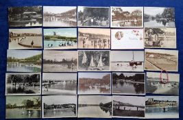 Postcards, Social History, Pond Yachts, 37 cards showing an assortment of model yachts, most