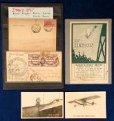 Postcards etc, Early Aviation to comprise 2 postcards of Marcel Desoutter and a DeSoutter Benefit