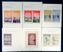 Postcards, Early Aviation, 12 cards to comprise 3 advertising cards for the 1910 Rouen Grande