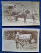 Postcards, London Suburbs, 20 cards Southern area (19 RP's 1 printed), including Delivery Carts