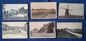 Postcards, Essex, Thaxted, 31 cards including Cutlers Green Rd, Watling St RP, Town St / High St (